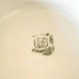 Gustavian style dish, stamped earthenware
