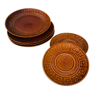 Dessert plates vintage decor Flowers