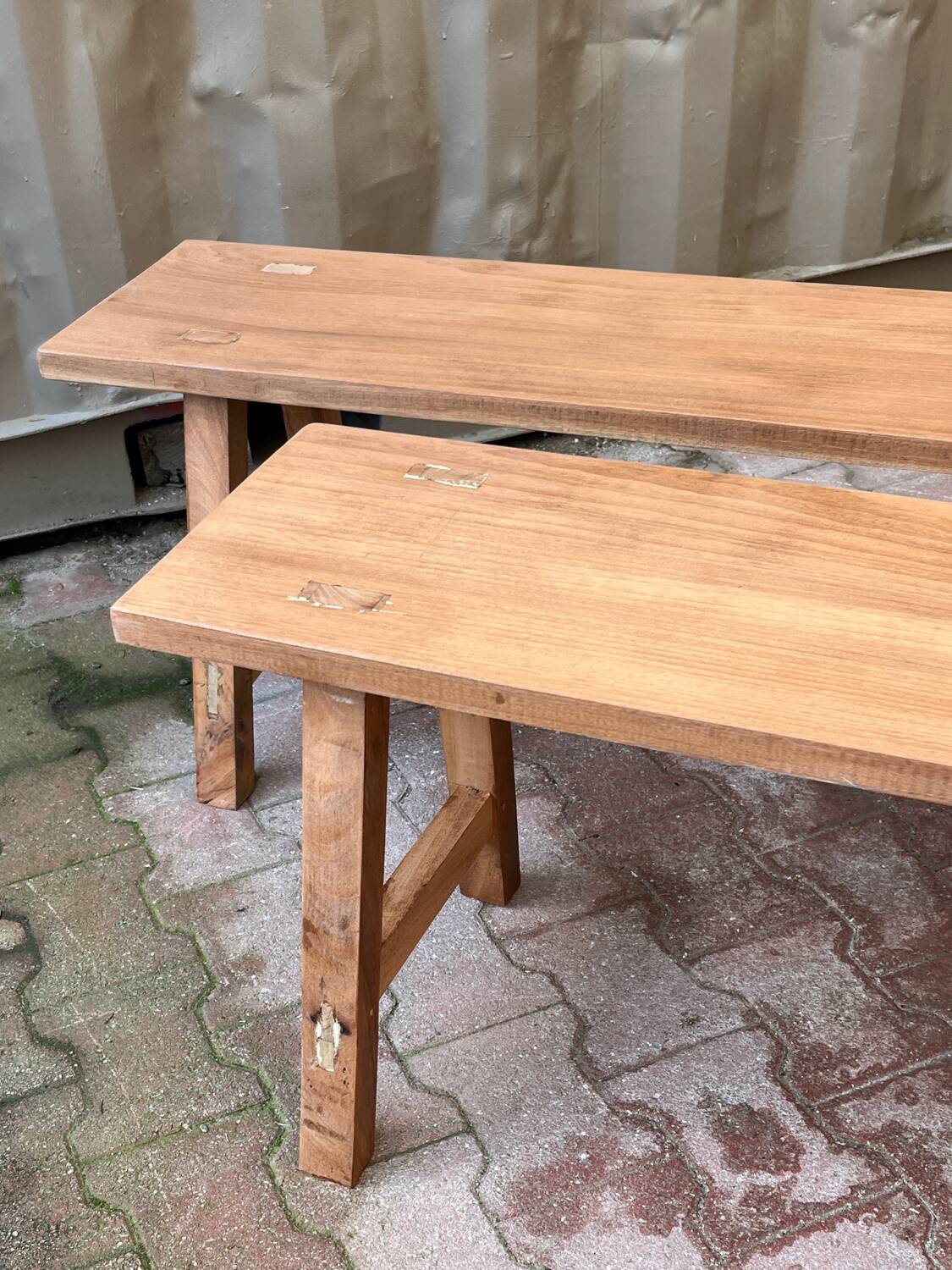 Wooden bench