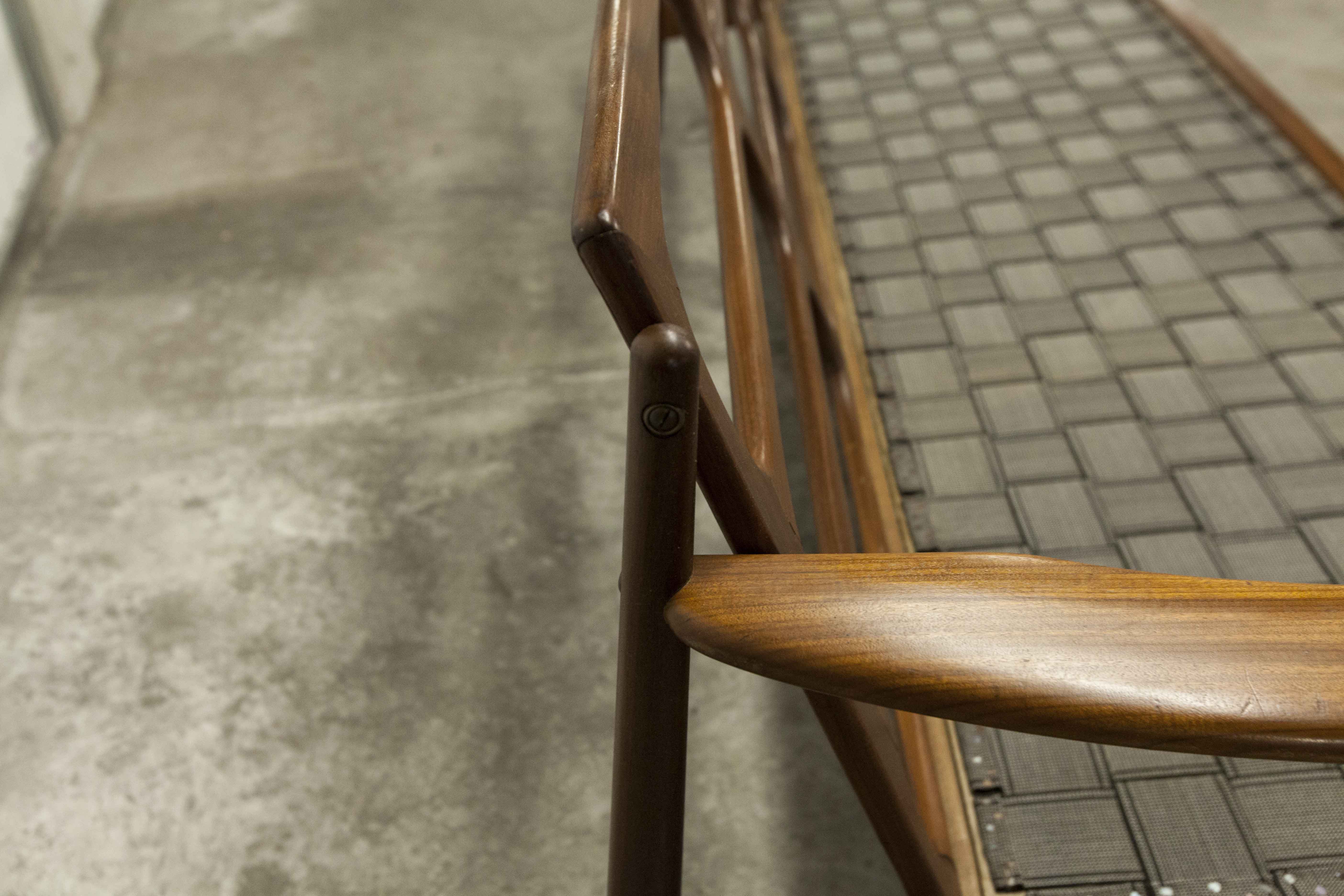Scandinavian sofa 3 places in teak 1960 restored