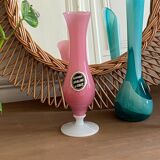 Pink opaline soliflore vase