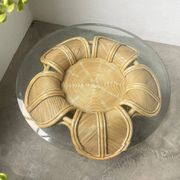 Vivai del sud “flower” rattan coffee table
