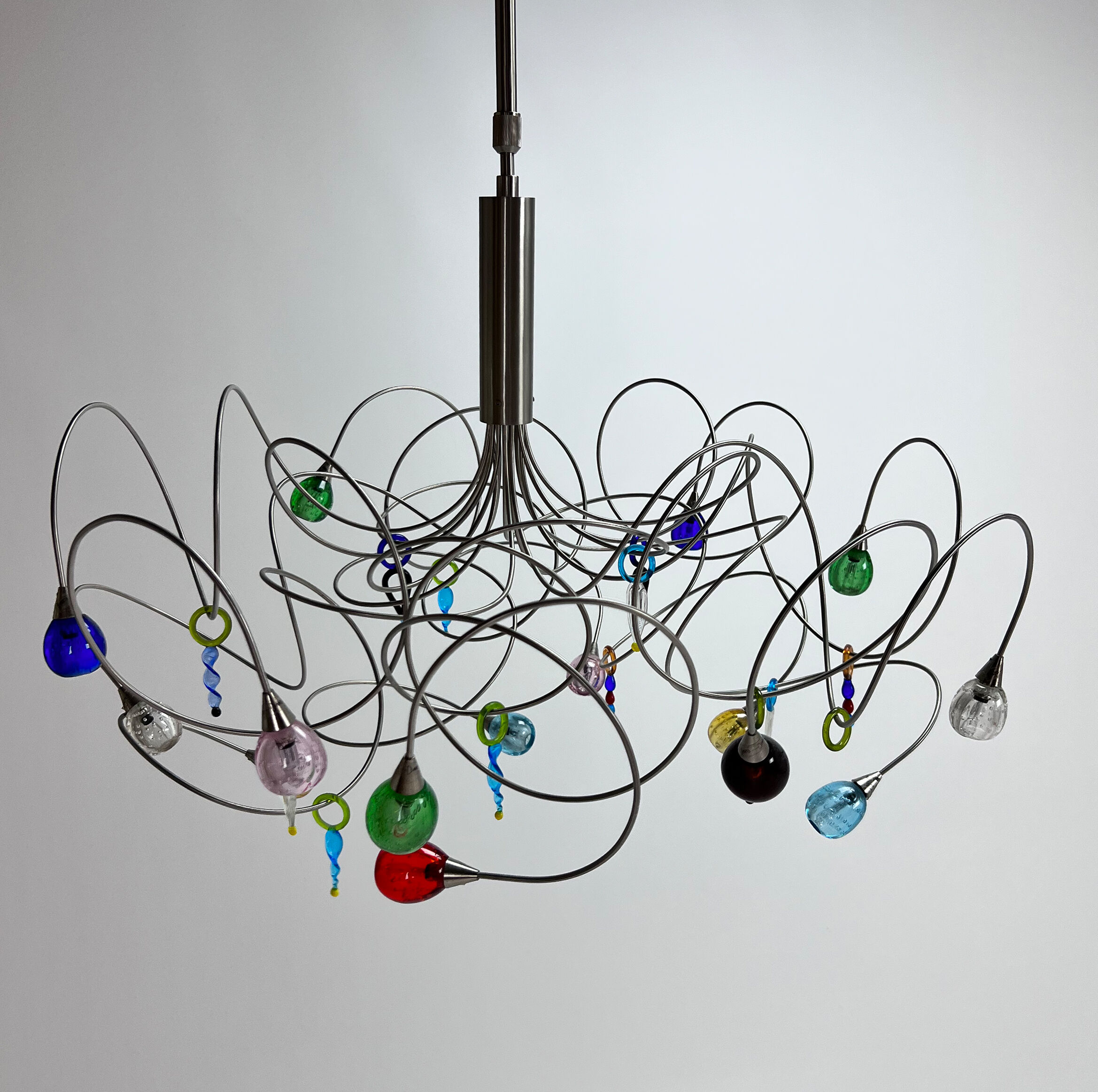 Harco loor strawberry design hanging lamp, 1990s