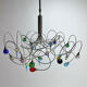 Harco loor strawberry design hanging lamp, 1990s