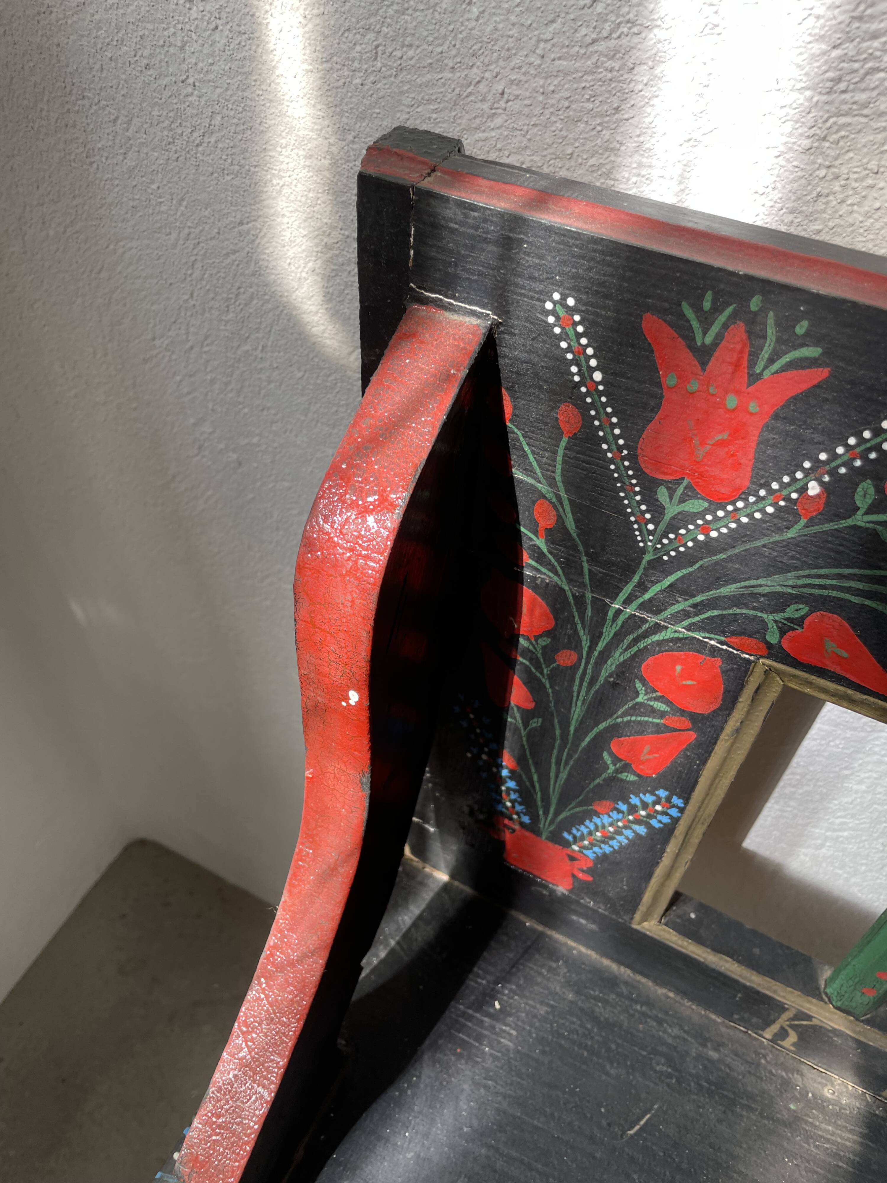 Moldavian bench 1968 polychrome