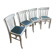 Quatre chaises blanches rétro année 50 originales