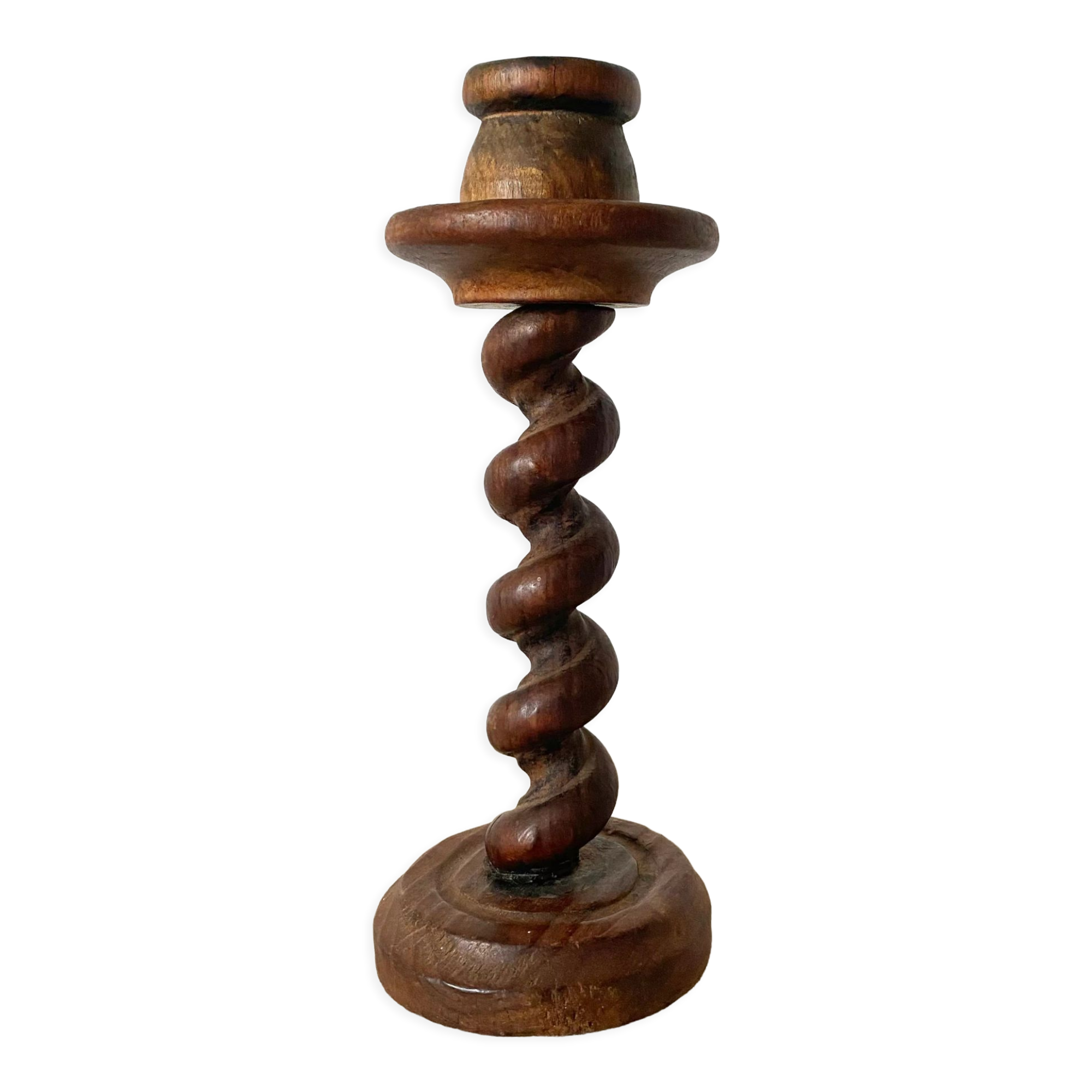 Wooden candle holder