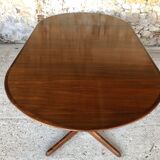 Expandable Scandinavian rosewood dining table by CJ Rosengaarden, circa 60's