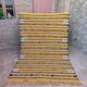 Handmade yellow Berber Kilim rug 226 x 150