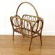 Rattan magazine rack