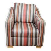 Fauteuil Cubic Club Vintage Van Maanen – Tissu rayé coloré – Premium