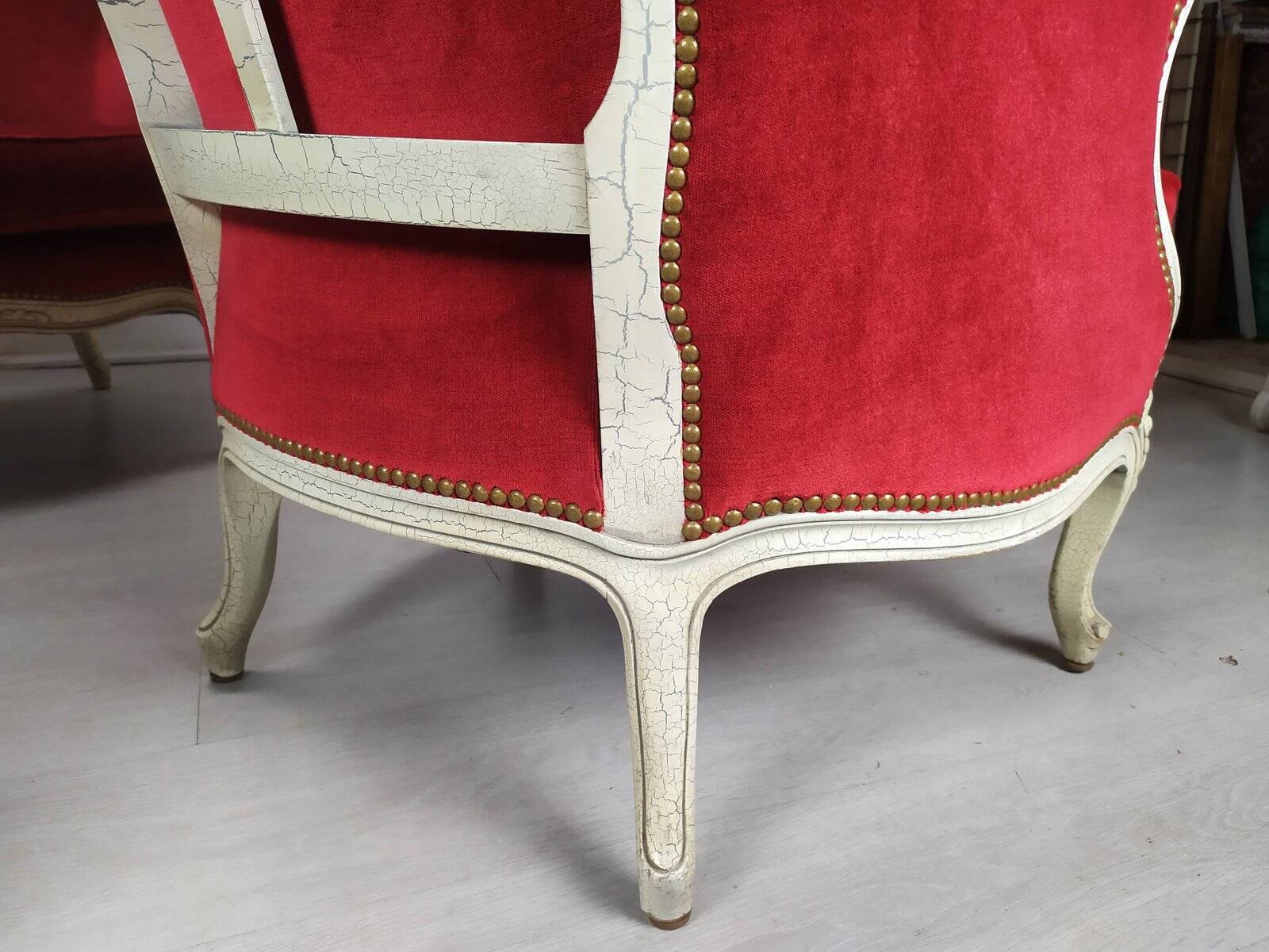 4 Louis XV Bergère armchairs