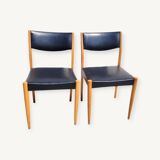 Paire de chaises vintages style scandinave