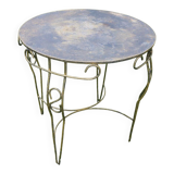 Mid century painted iron patio or garden table, 1960s