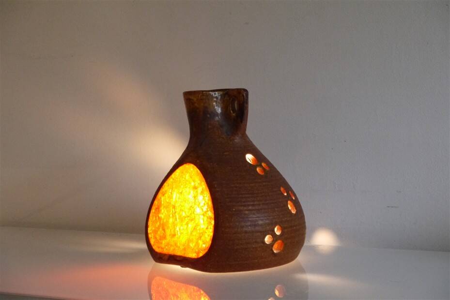 Lampe en cderamique des potiers d'Accolay