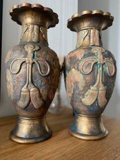 Pair of vintage Asian vases