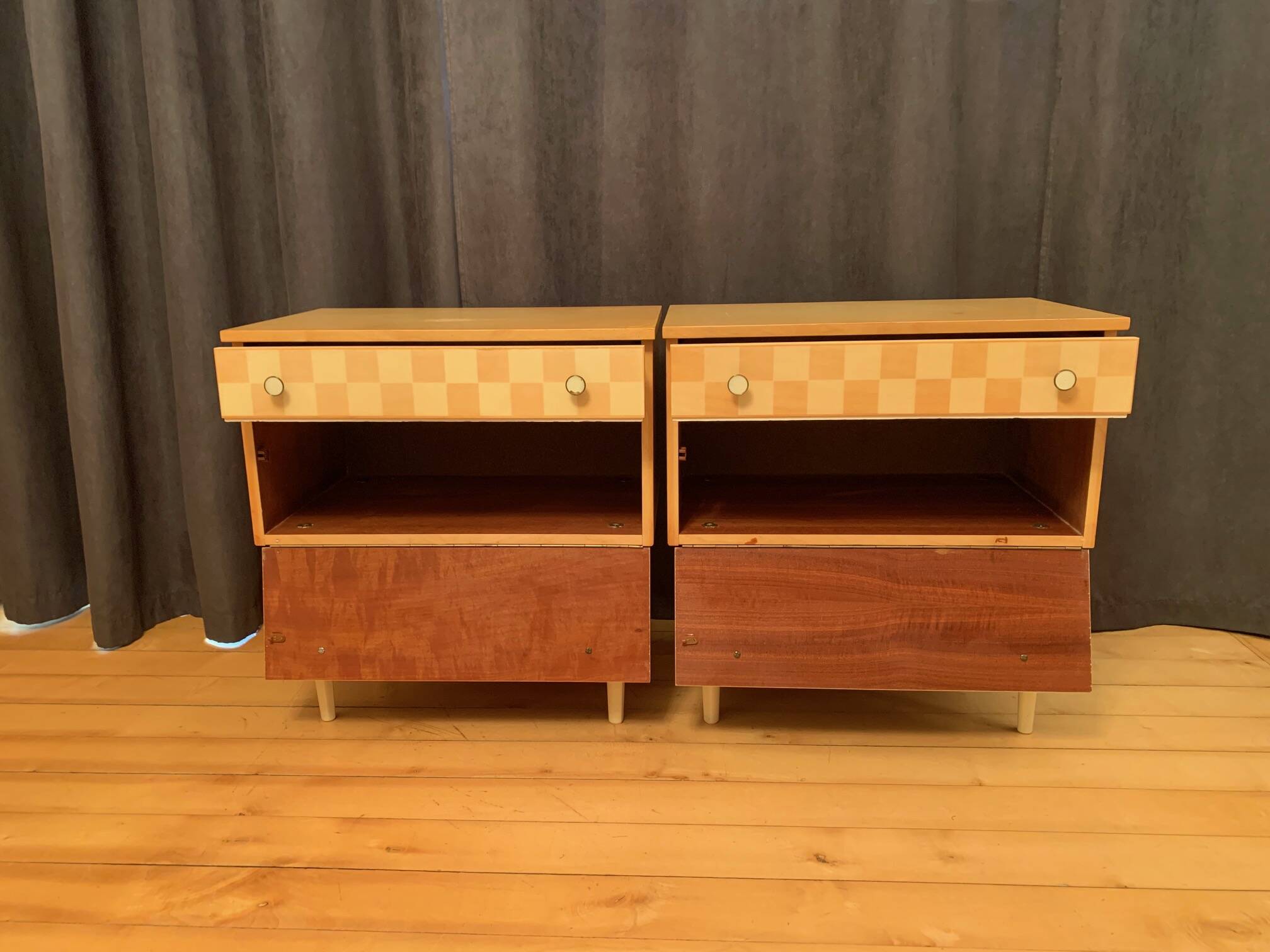 Pair of bedside tables, 1960s