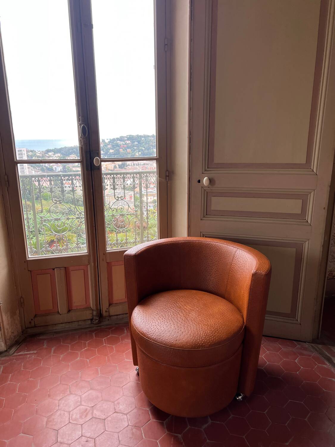 Leather armchair