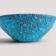 Turquoise ceramic fruit bowl by Charles Cart Vallauris, circa the 1960s.
