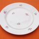 Suite de 6 assiettes en faïence décor floral années 1930