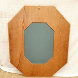XXth rattan octagonal mirror