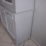 2-body old painted wooden buffet