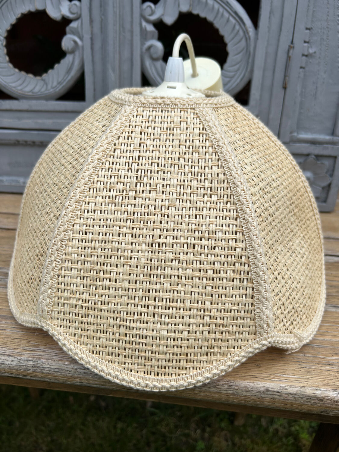 Suspension Flower in natural fibers