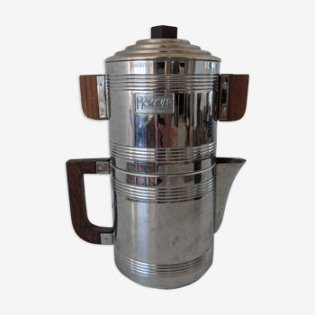 Cafetière à percolation métal et bois  Mokavar