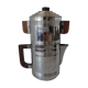 Mokavar metal and wood percolation coffee maker