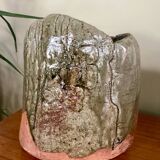 Glazed terracotta vase