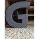Lettre en métal g