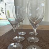 Champagne flutes cristal de bohemia signed veuve clicquot ponsardin