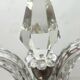 Lámpara de mesa de cristal. Francia, 1950s.