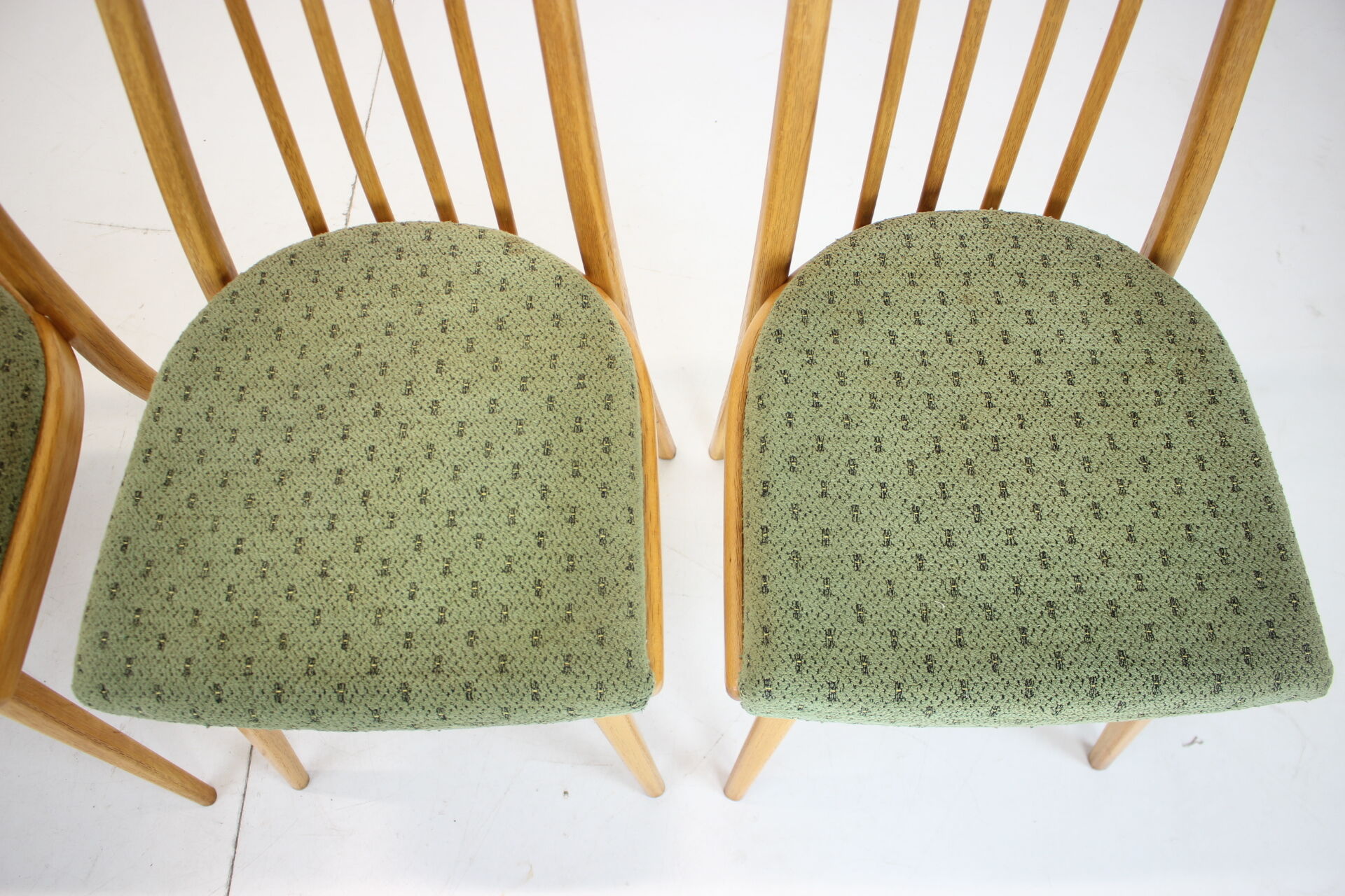1970s set of four dining chairs by Ton, Czechoslovakia