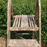 Old oak painter's stepladder