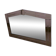 Large wall mirror in Art Deco style, facet-cut pink and clear glass