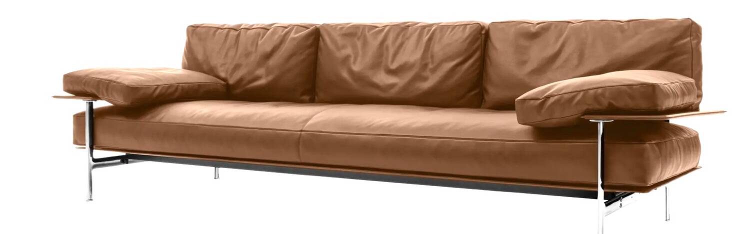 B&B Italia Diesis leather sofa