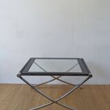 Chrome coffee table from the 1970s.