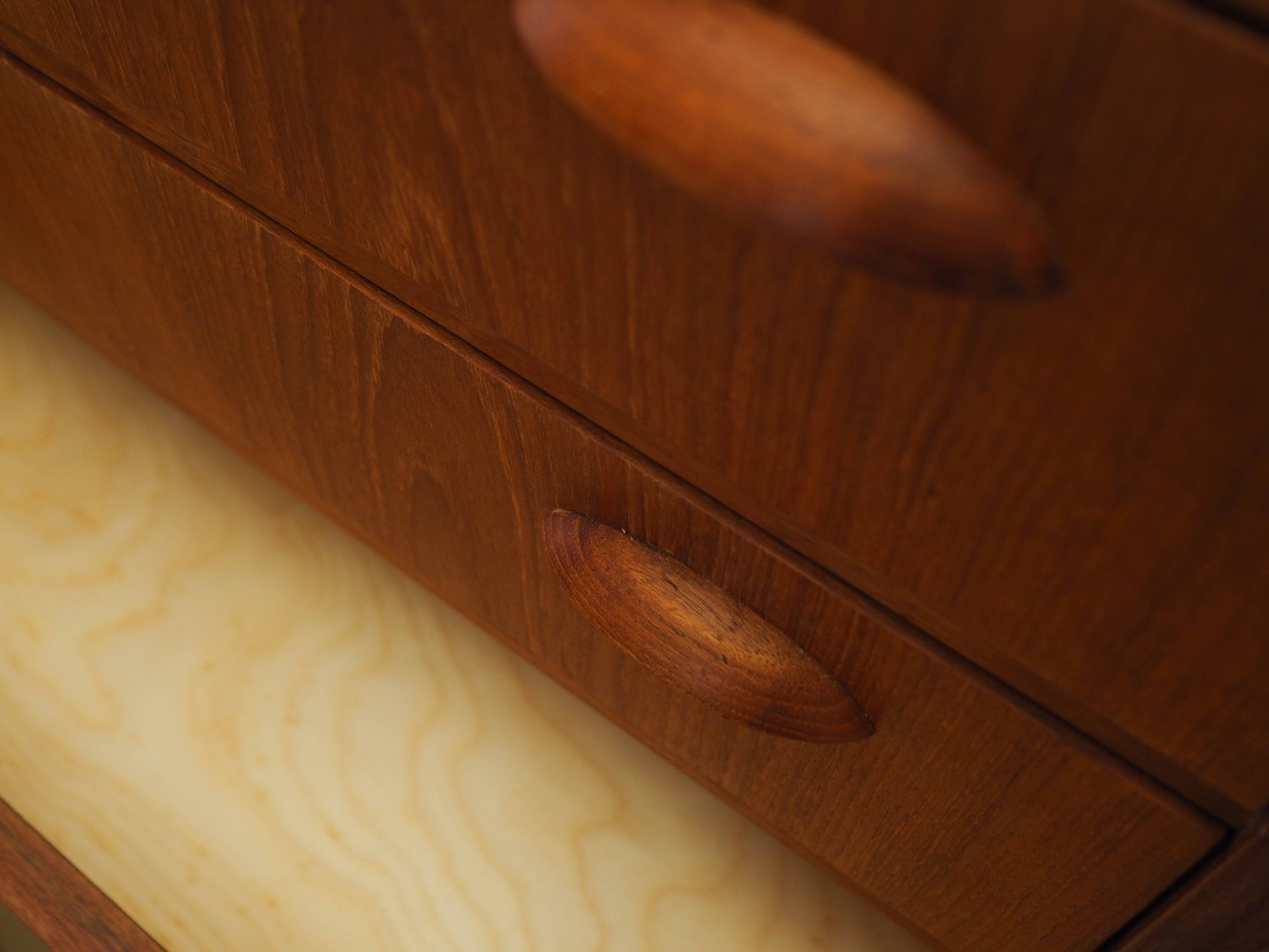 Commode en teck, design danois, années 1970, fabriquée au Danemark