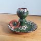 Trojan glazed ceramic cellar rat candle holder Bulgaria