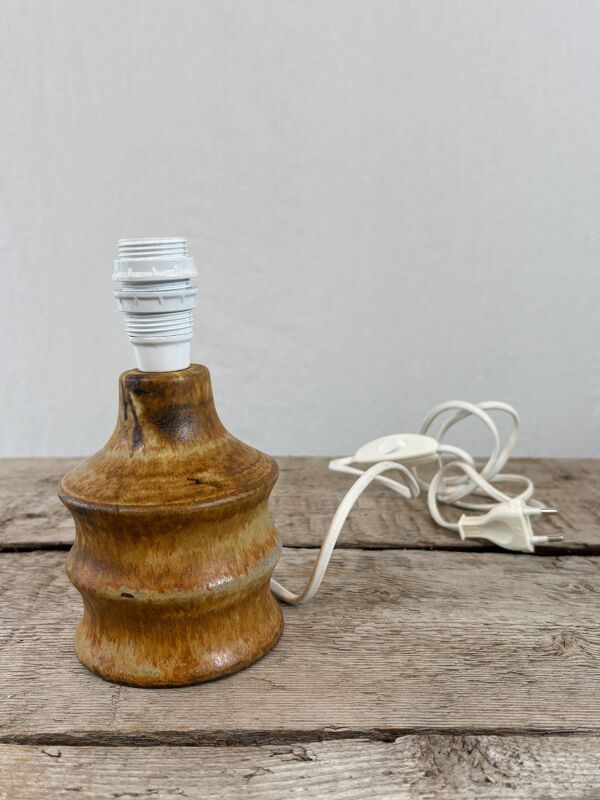 lampe de chevet en céramique signée- Suède, années 70/80