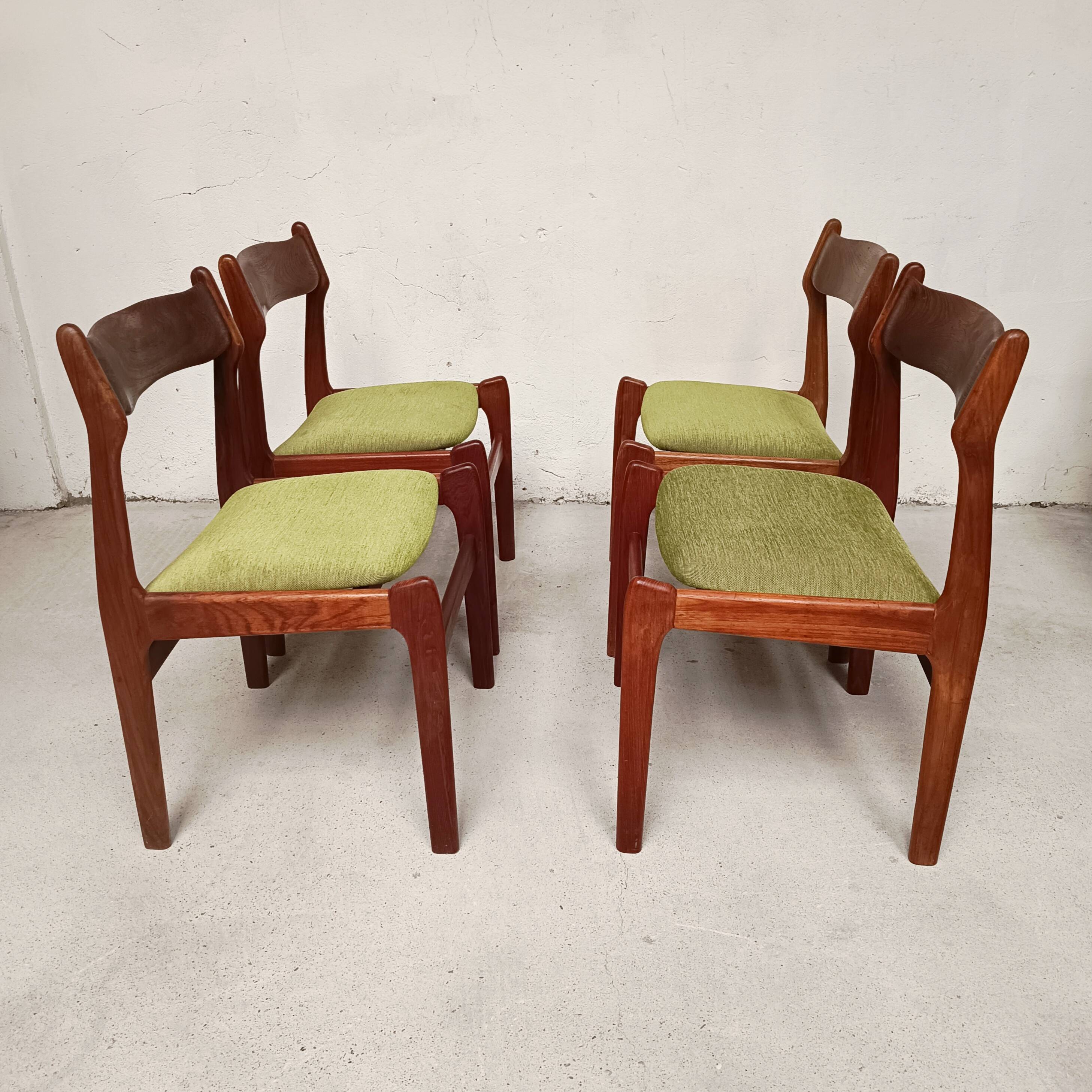 4 chaises scandinaves, 1960