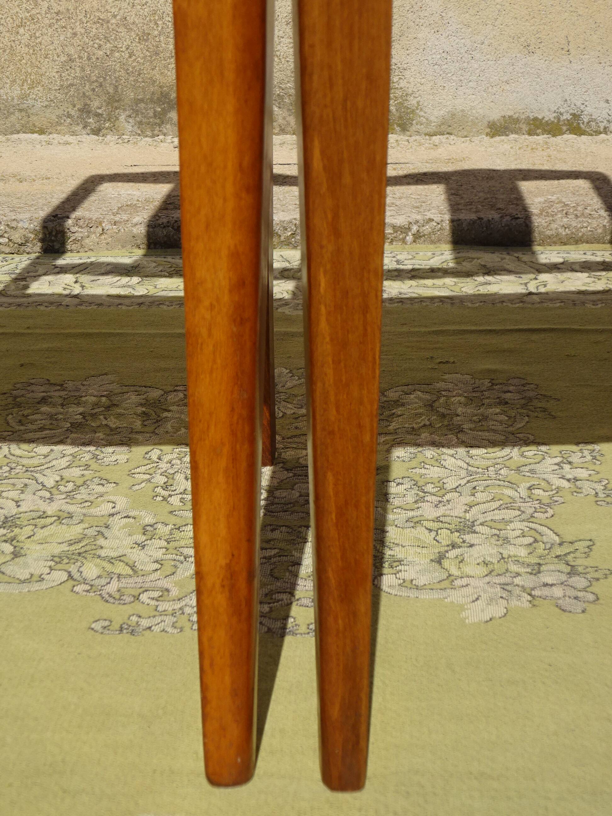 Art Deco bridge chair and 2 matching chairs