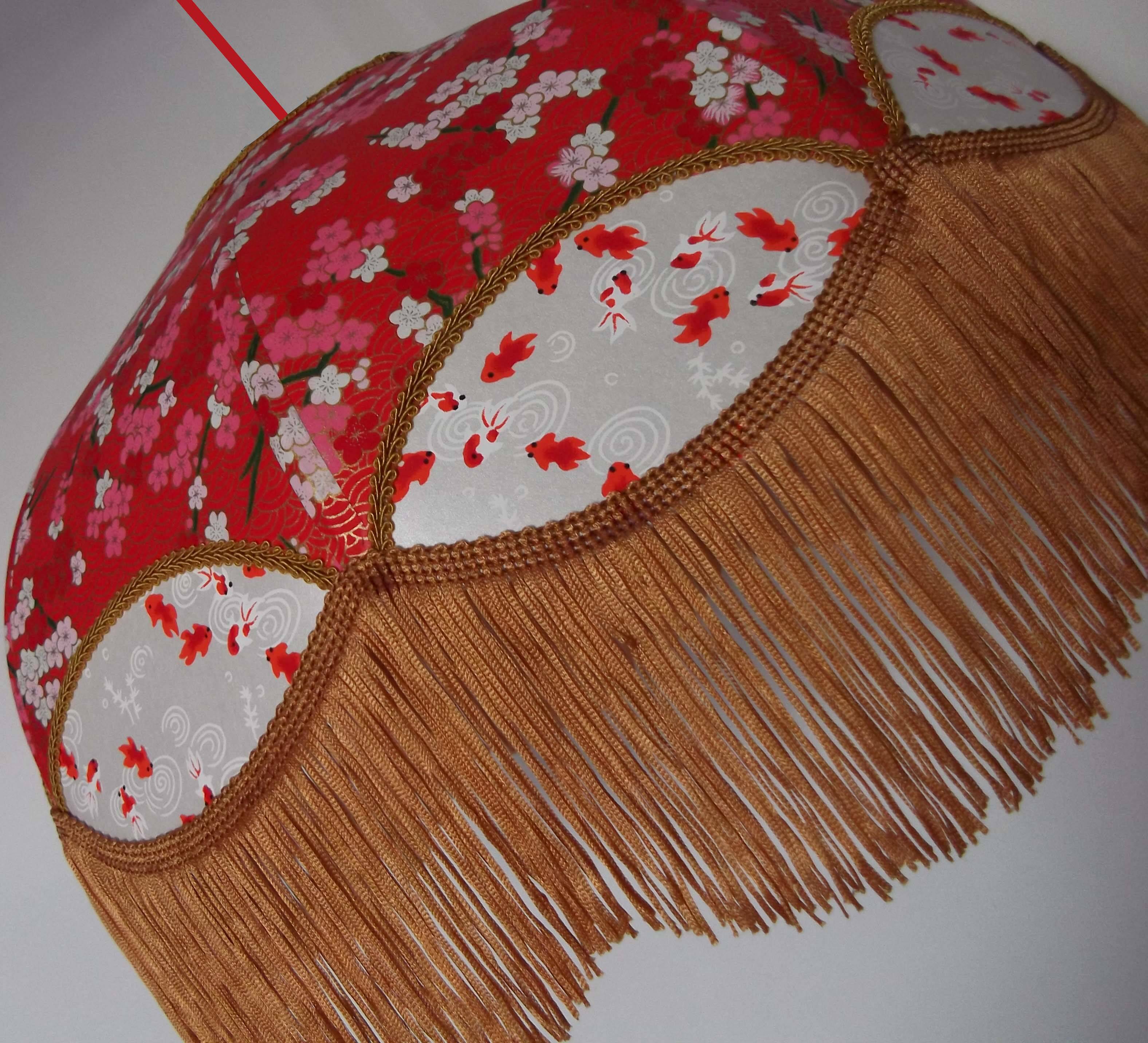 Retro Japanese paper pendant light "Vimala"