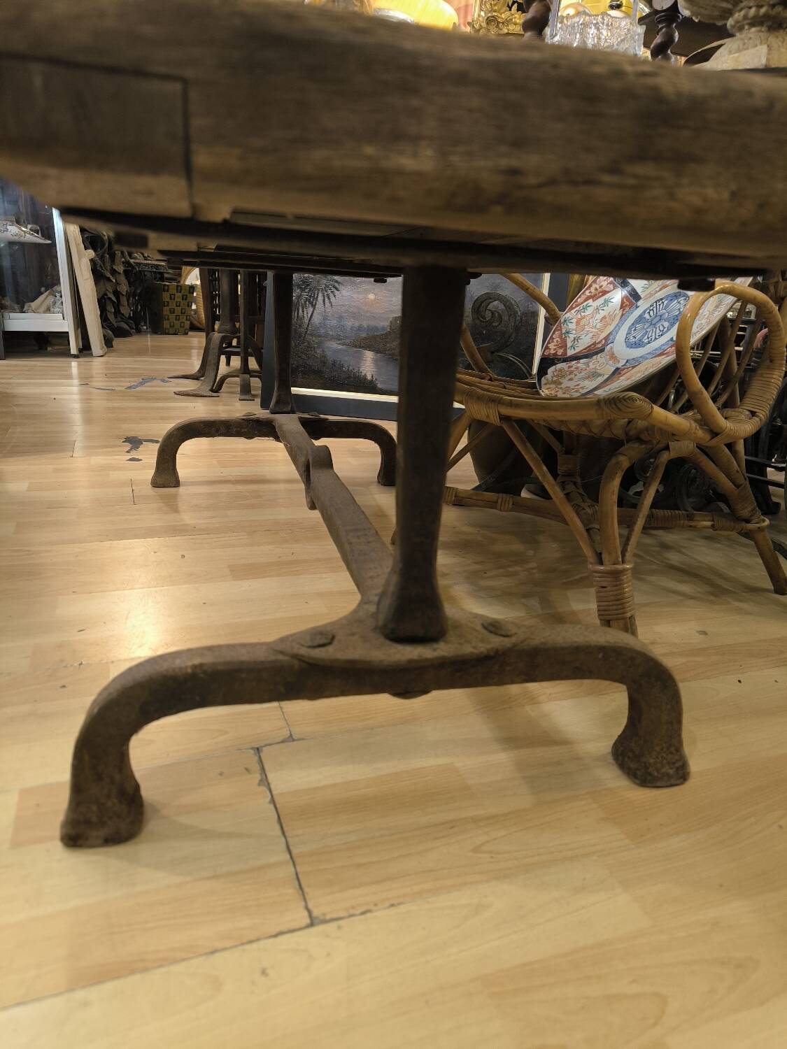 Table basse brutaliste par max & dominique picard 1950