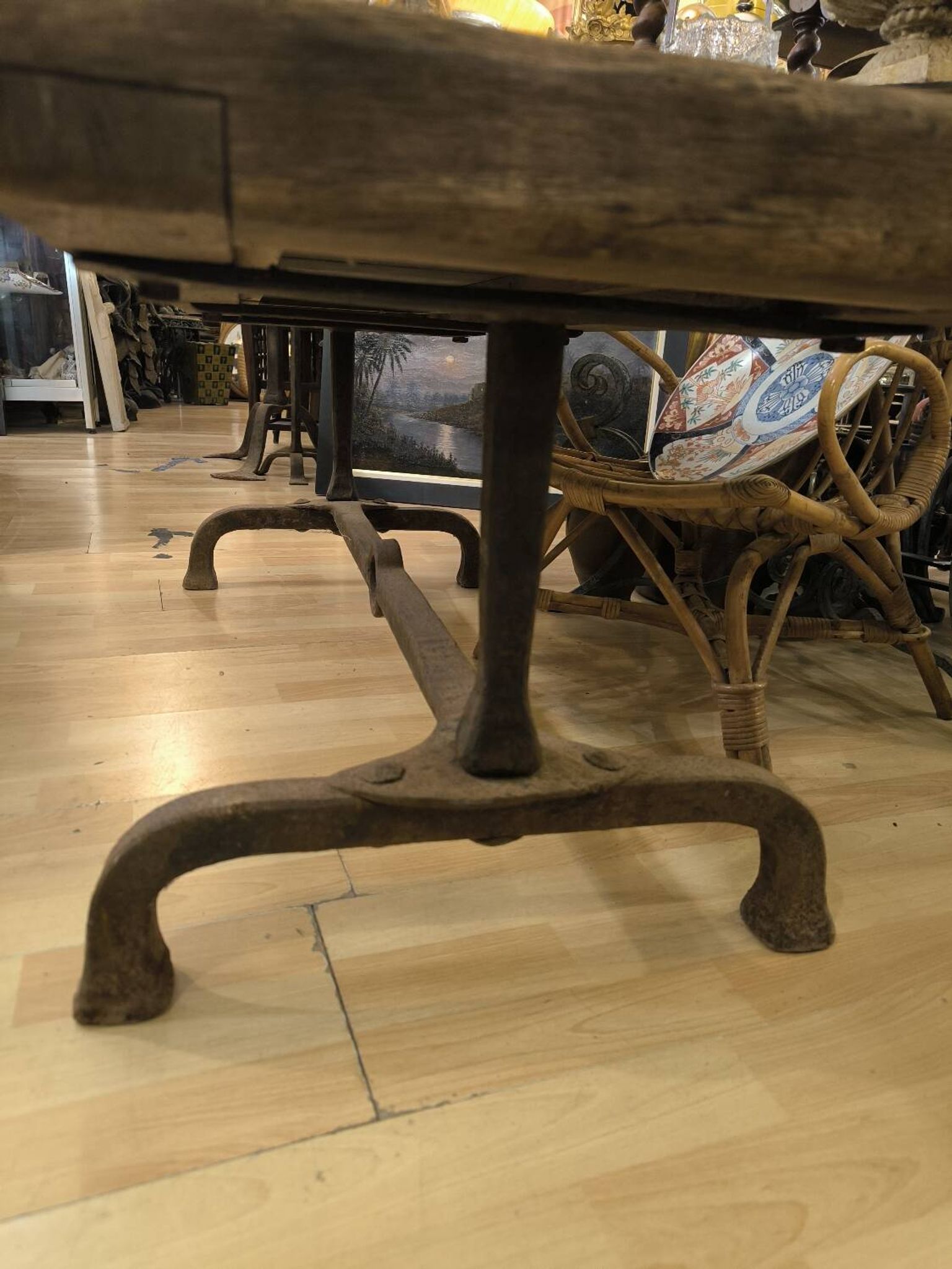 Table basse brutaliste par max & dominique picard 1950