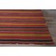 1970s Vintage Turkish Handmade Wool Cotton Red Kilim Rug 219x285