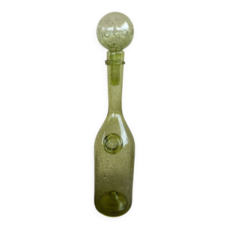 70s biot glass bottle