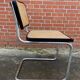 Chaise design Cesca modèle b32 noir et chrome