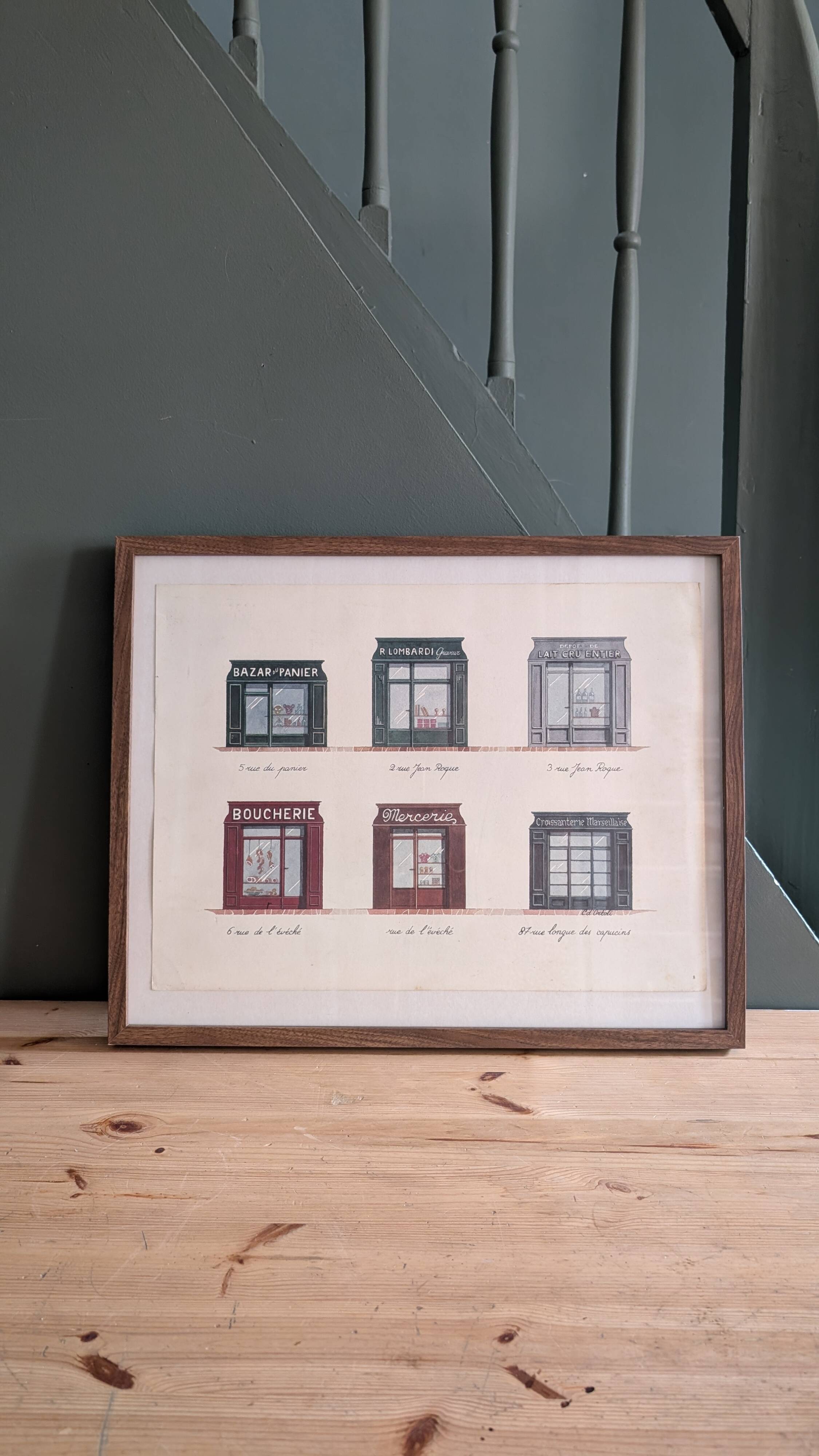 Lithograph "Various Trades" – Catherine d'Ortoli